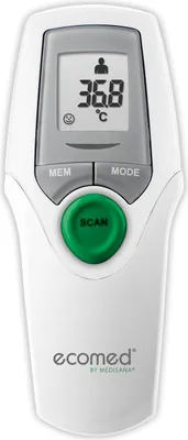 Produktbild von Medisana Ecomed TM 65 E Fieberthermometer weiß/grau, M23400