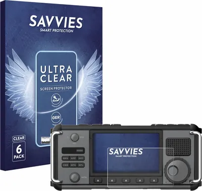 Produktbild von 6x Für Xiegu X6200 Schutzfolie Savvies Displayschutz Display Schutz Folie Klar Transparent