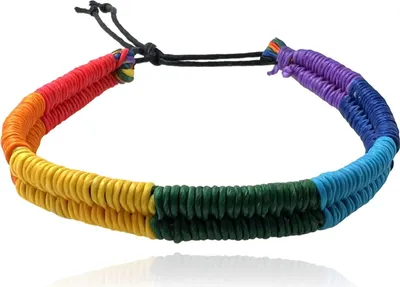 Produktbild von MARTIN1985 Modisches Armband Regenbogen Baumwolle Pride LGBTQ mit Geschenkverpackung