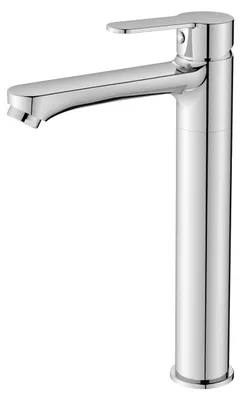 Produktbild von Aica Hoch Waschtischarmatur Waschbeckenarmatur Badarmatur Einhebelmischer Mischbatterie Wasserhahn Bad Waschtischmischer Zink Messing Chrom KTW