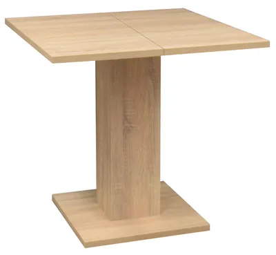 Produktbild von FURNARO Esstisch Tap Esszimmertisch Tisch ausziehbar B/H/T: 80-120x76x80 cm, Farbe:Eiche sägerau