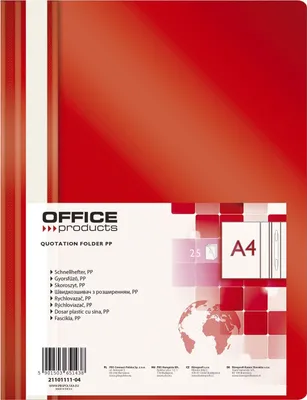 Obrázek produktu pro Rychlovazač, A4, Pp, 100/170 ?m, Červený