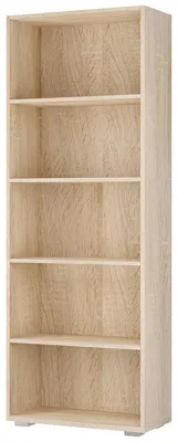 Produktbild von CASARIA® Bücherregal 5 Fächer 190x60x28cm Höhenverstellbare Böden Holz Offen Modern Stehend Arbeitszimmer Büro Wohnzimmer Standregal Regal Vela Eiche