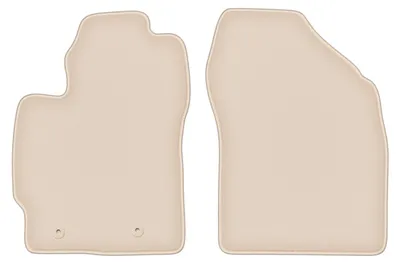 Produktbild von DURBAN Beige Velours-Fußmatten vorne für Toyota Auris I Schrägheck (2007-2012)
