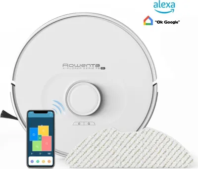 Produktbild von Rowenta X-Plorer Serie 75S Saugroboter RR8567, Beutellos, Weiß, Rund, 3 Rad/Räder, Ladend, 65 dB