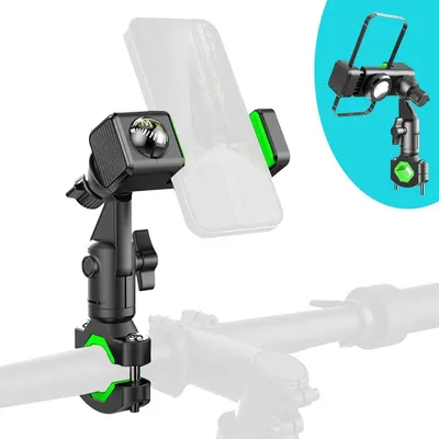 Produktbild von Fahrradhalterung Handyhalterung Lenkerhalterung - 360° drehbar - Klemme 16 bis 32 mm - 4 bis 7,2 Zoll - Zweifache Verriegelung - Für Fahrrad und Roller