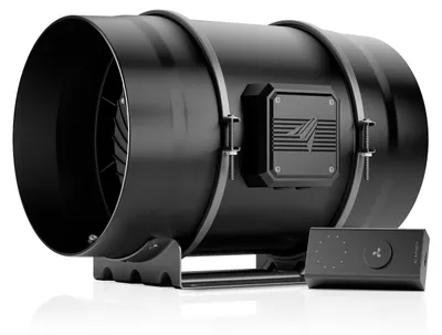 Immagine prodotto di Ventilatore per tubo - 200 mm - Regolatore a 10 velocità - Ventilatore per serra