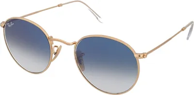 Produktbild von Ray-Ban ROUND FLAT LENSES, Erwachsener, Uni, Rund, Gold, Nicht-polarisierte Linse, Metall