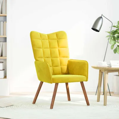 Immagine prodotto di Poltrona Relax Giallo in Velluto