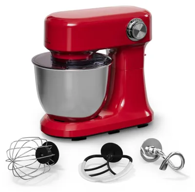 Standmixer 1500 W, 5 l Edelstahlschüssel, 12 Stufen, rot