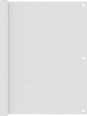 Obrázek produktu pro Balkonová zástěna bílá 120 x 600 cm HDPE