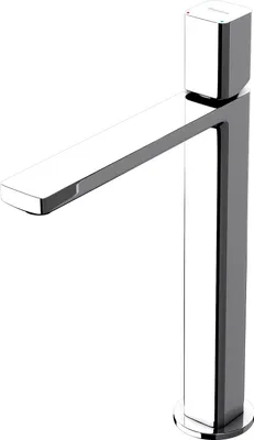 Immagine prodotto di doporro Miscelatore Monocomando Alto per Lavabo Bagno Senza Leva, Rubinetto con Flessibili Acqua Calda Fredda in Ottone Cromato H 30,9 cm WAO-7901