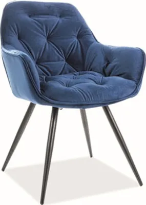 Produktbild von Esszimmerstuhl Küchenstuhl Set Cherry marineblau 4er Set