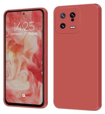 Produktbild von Hülle für Xiaomi 13 5G Case Cover Bumper Smartphone Softgrip Schutzhülle Farbe: Rot