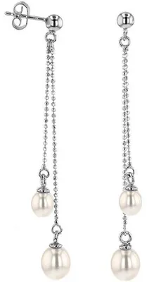 Produktbild von Luna-Pearls - 315.0356 - Ohrhänger - 925 Silber - Süßwasser-Zuchtperle