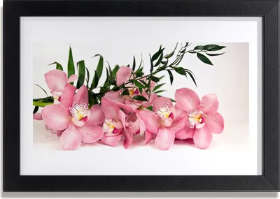 Produktbild von Bild 30x20 MDF-Rahmen Wandkunst Orchideen-Blumen Spa