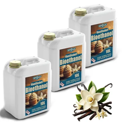 Immagine prodotto di Solidchoice - Bioetanolo 96,6%, 30 litri, profumo alla vaniglia, per camini aperti