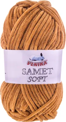 Produktbild von 100g Strickgarn Samet Soft Chenille-Strickgarn Samtwolle flauschig Farbwahl