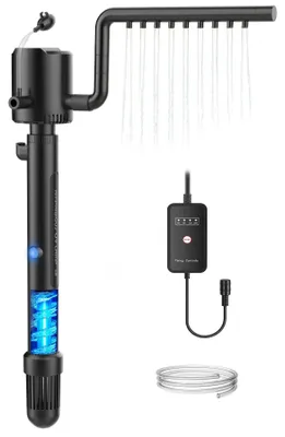 Zdjęcie produktu dla Filtr wewnętrzny do akwarium - wydajność 800 l/h - moc 6 W - sterylizator UVC - do akwariów o pojemności 60-300 litrów