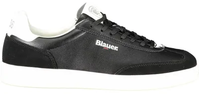 Produktbild von Schwarzer Herren-Sportschuh mit weißen Details und herausnehmbarem Fußbett
