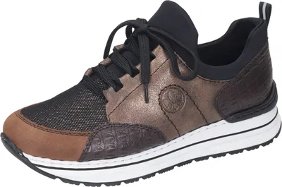 Produktbild von Rieker Damen Sneaker braun kombi, Damen:36 EU