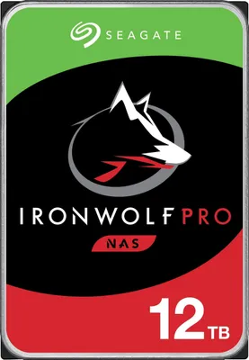 Produktbild von Seagate IronWolf Pro ST12000NE0008 - Festplatte - 12 TB - intern - 3.5" (8.9 cm) - SATA 6Gb/s - 7200 rpm - Puffer: 256 MB - mit 2 Jahre Seagate Rescue Datenwiederherstellung