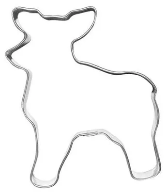 Produktbild von Kuchpol Keksausstecher Rentier Metall 7 cm