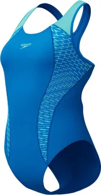 Image de Maillot de bain Speedo Placement Laneback bleu, taille 38 (UK) pour femme, bleu, taille 38 (UK)