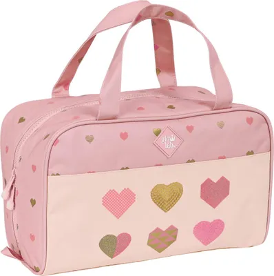 Obrázek produktu pro Neceser Escolar Glow Lab Hearts Pink 31 x 14 x 19 cm