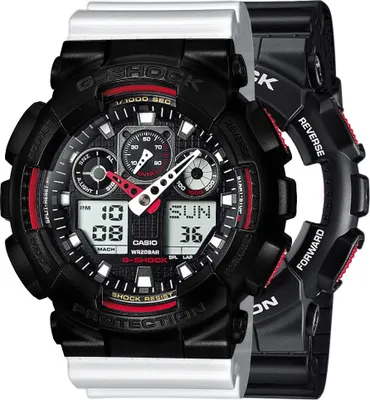 Image de Casio G-Shock SET montre GA-100-1A4ER + BEZEL 10523429 + BAND 10347710 20BAR