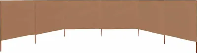 Obrázok produktu pre vidaXL 6-dielna tkanina Windbreak 800 x 160 cm Taupe