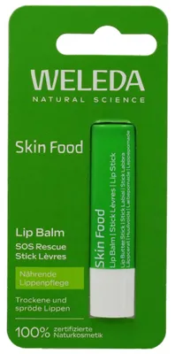 Obrázok produktu pre Weleda Skin Food Lip Balm, Balzam na pery, Bezfarebný, Ženy, Normálna pleť, Výživný, Opravovanie, Fľaša