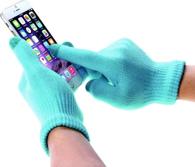 Produktbild von wortek "Haweel Edition" Touchscreen Handschuhe Blau | Größe XL | für alle Handys, Smartphones & Tablets | Männer