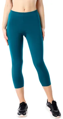 Image de Leggings 3/4 pour femme Bellivalini en Coton BLV50-184 (vert émeraude, taille S)