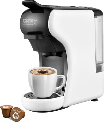 Obrázok produktu pre Camry | Multi-capsule Espresso machine | CR 4414 | Pump pressure 19 bar | Ground/Capsule | 1450 W | White/Black