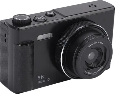 Obrázek produktu pro Digitální fotoaparát 5K 75 MP 18× zoom Autofokus Vlog s 2,8palcovým 180° otočným displejem pro cestování Černý