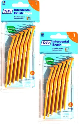 Produktbild von 2x TePe Angle Interdentalbürsten Orange 0,45 mm 6 Stück