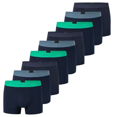 Produktbild von Schiesser 9er Pack 95/5 Baumwolle Retro Short / Pant Hochwertige Baumwolle für angenehmen Tragekomfort, Elastischer Bund für perfekte Passform, Atmungsaktive Shorts für den Alltag