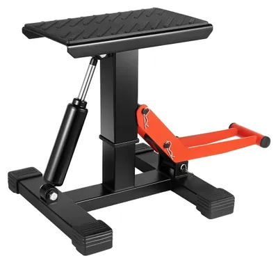 Productafbeelding van Hydraulische motorfietsbok, verstelbare hoogte 25-35 cm, verstelbare hefhoogte 33-40 cm, draagvermogen 400 kg, stalen constructie, compatibel met verschillende motorfietsen