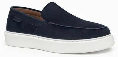 Imagen del producto de Zapatillas tipo mocasín, estilo slip-on, cómodas y elegantes, modelo OM-FOCS-0246, color azul marino, talla 46
