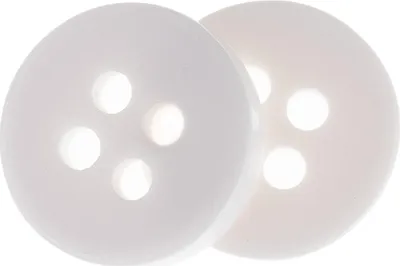 Zdjęcie produktu dla Guzik - zestaw 6 szt. - średnica 10 mm - biały