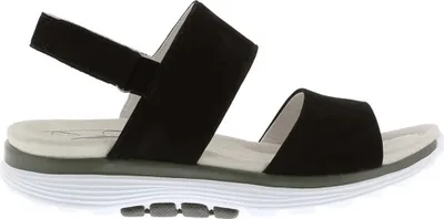 Produktbild von GABOR Damen schwarzes Leder leichte Klettsandalen 37