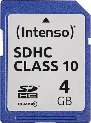 Produktbild von Intenso 4 GB SDHC Karte Class 10