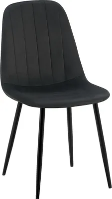 Produktbild von Esszimmerstuhl HLO-CP112 Samt  schwarz