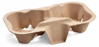 Produktbild von 50x Getränkehalter Tragetablett Becherhalter 2 Becher Coffee to Go 19x11cm