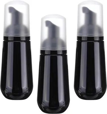 Immagine prodotto di Confezione da 3 dispenser da viaggio per sapone in schiuma da 60 ml, nero