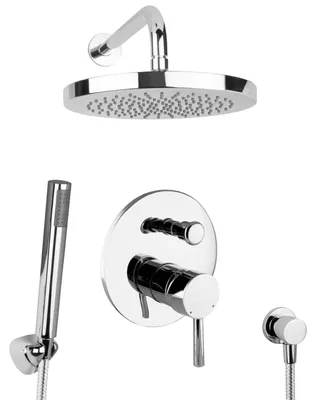 Produktbild von PaulGurkes Regendusche Duschsystem Duschset unterputz rund Set
