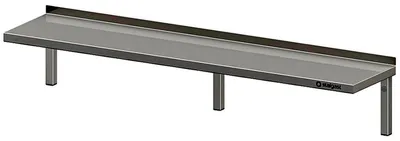 Produktbild von Wandbord mit Winkelkonsolen 1800x300x400 mm höhenverstellbar, verschweißt
