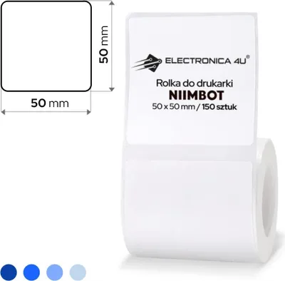 Obrázok produktu pre NIIMBOT NIIMBOT Etikettenrolle für Etikettendrucker weiß, 50,0 x 50,0 mm, 1 x 150 Etiketten