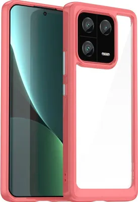Produktbild von Mobigear Crystal  Xiaomi 13 Pro Hülle Hardcase Backcover - Transparent / Rot